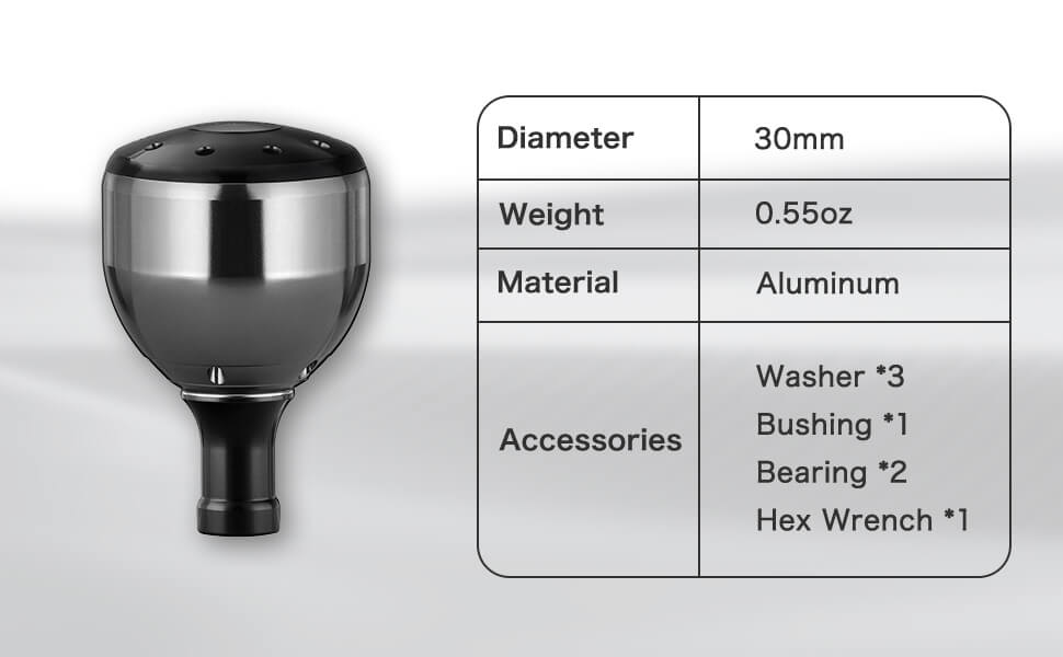Gomexus aluminum knob 30mm