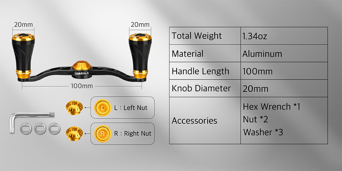 Gomexus BDH-A20 handle with knobs