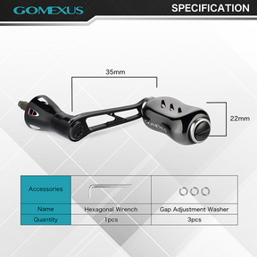 Gomexus Aluminum Handle with Titanium Knob LMY-T22