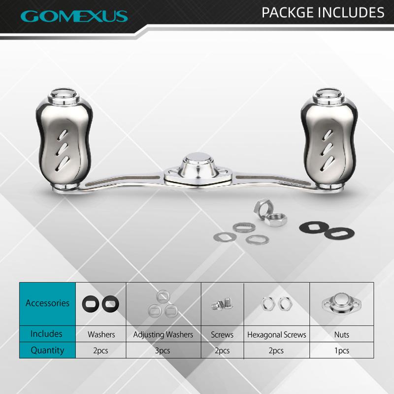 Gomexus Kage Titanium Handle for Baitcasting Reel with Knob TH-T22