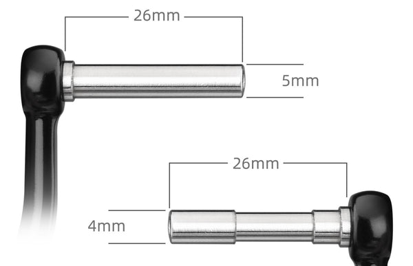 c knob shaft size